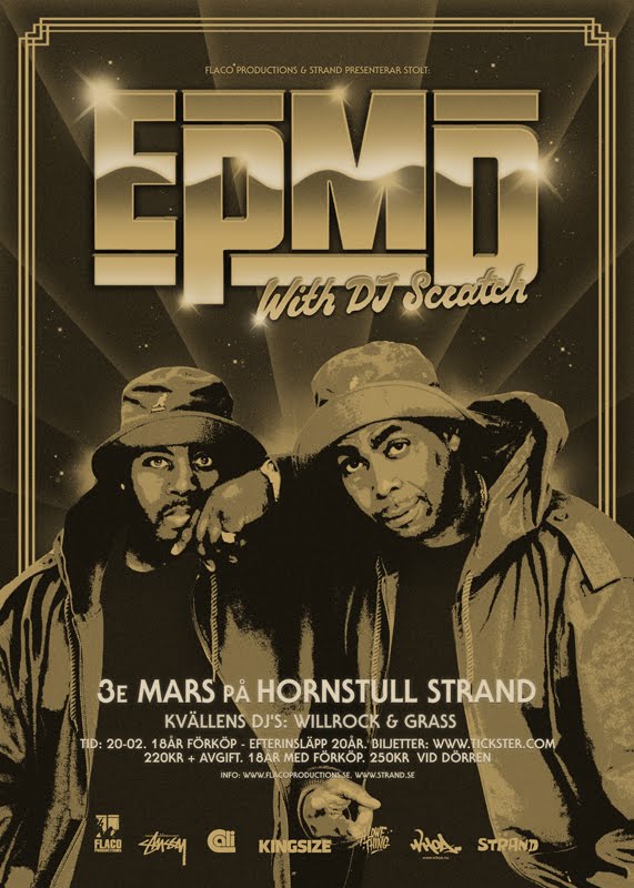 The Salazar Brothers FLACO PROD presenterar EPMD & DJ SCRATCH LIVE!