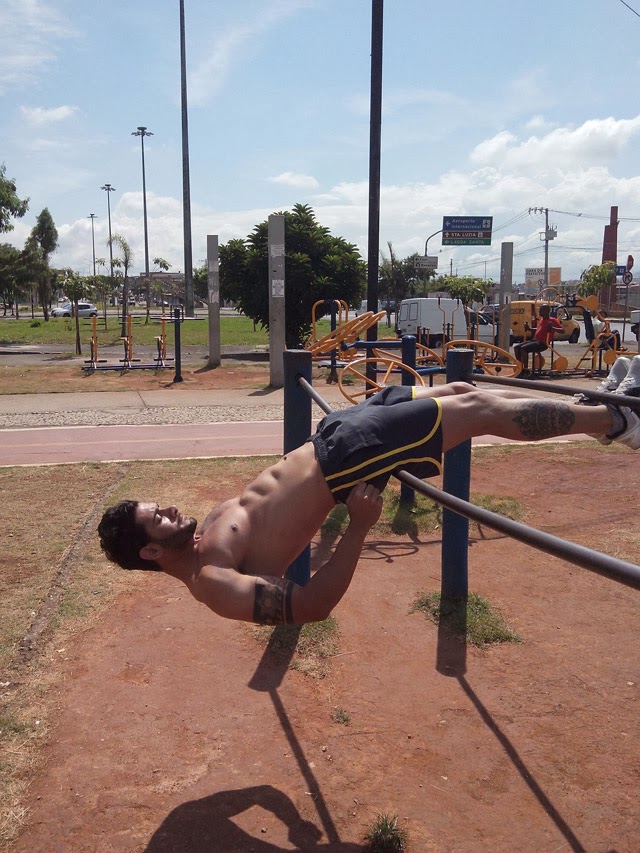 "Gosto de fazer exercícios ao ar livre", disse o Mister Nova União 2014 - Foto: Arquivo pessoal