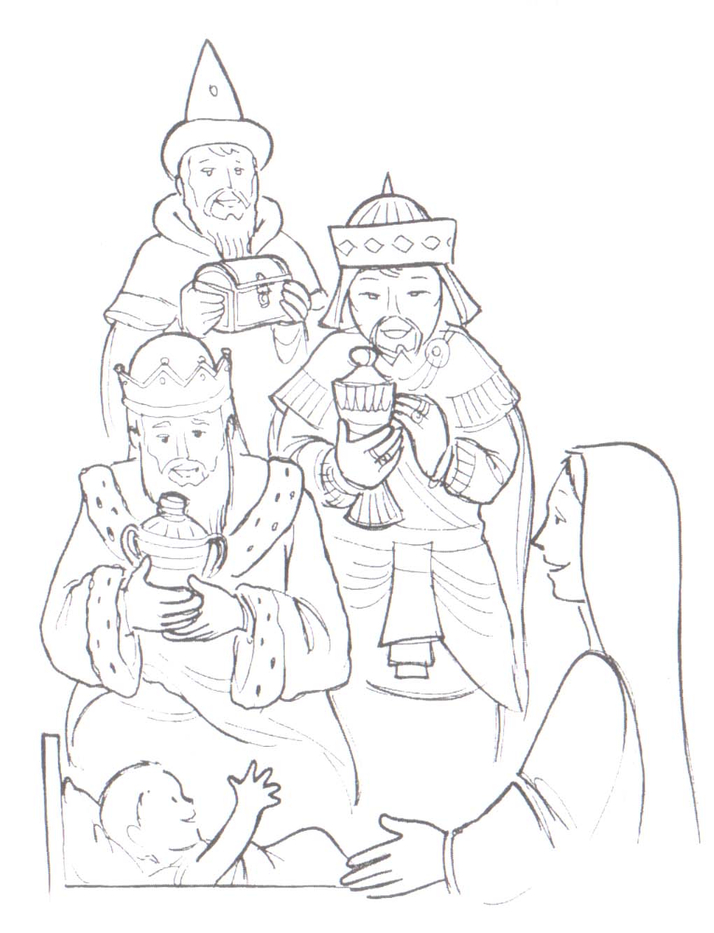 ensinanzaere: COLOREAR LOS REYES MAGOS