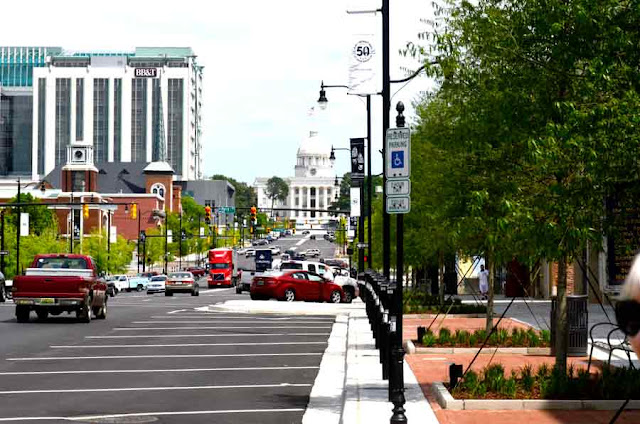 view up Dexter Ave. to Capitol view up Dexter Ave. to Capitol