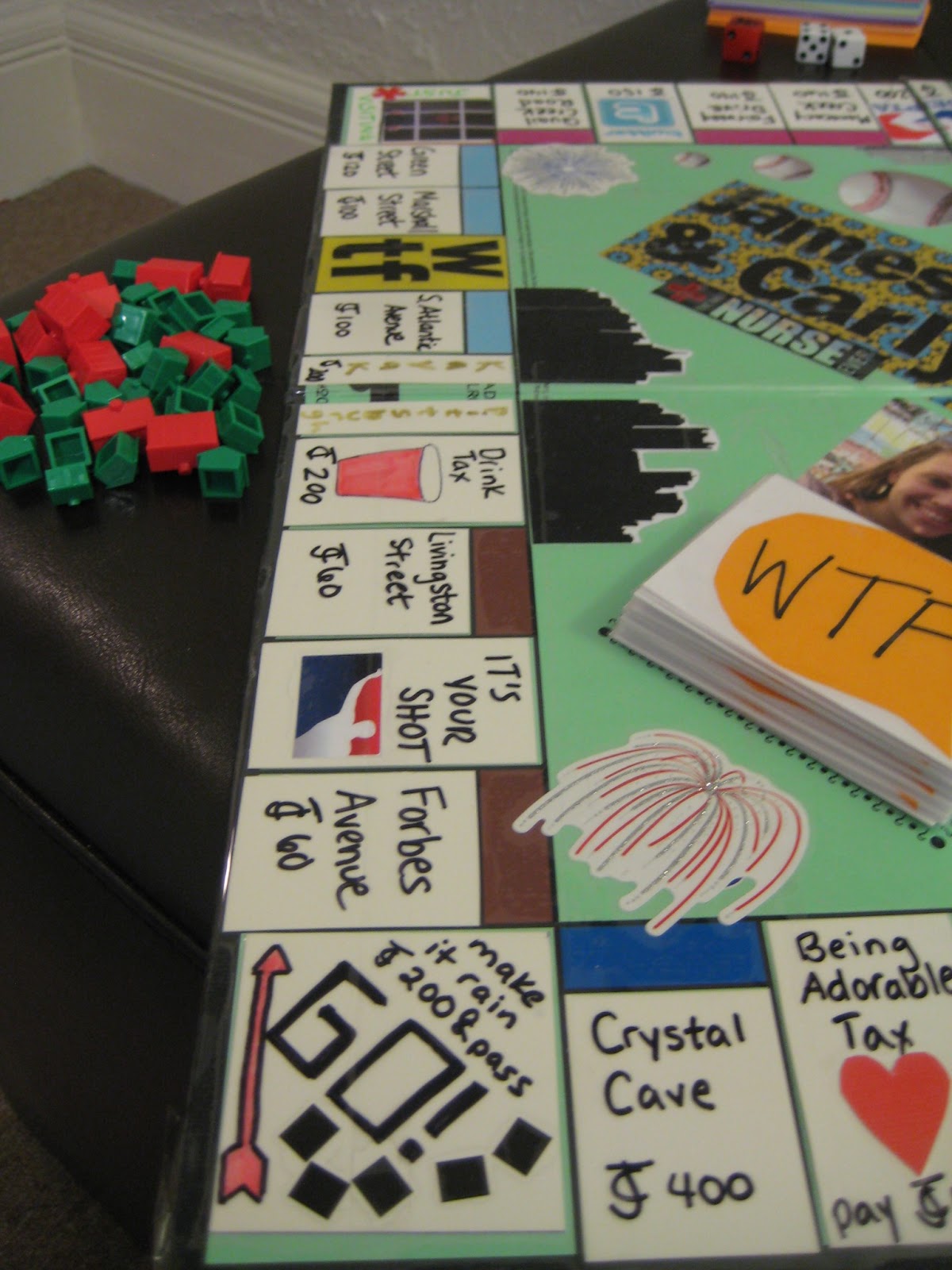 creativity productivity DIY Monopoly Board