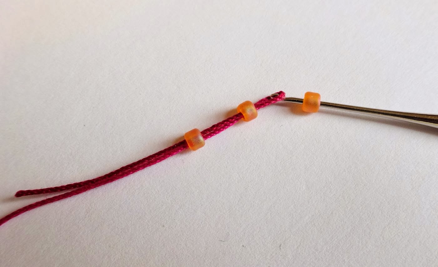 Yarnplayer's Tatting Blog Some ways of stringing beads onto thread for