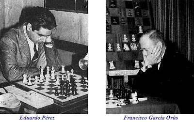 Los ajedrecistas españoles Eduardo Pérez y Francisco García Orús