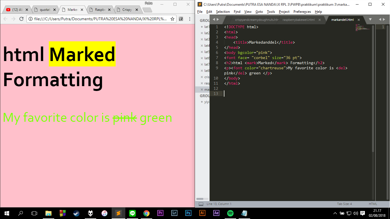 Mark html. Шрифт корбел. html head title.