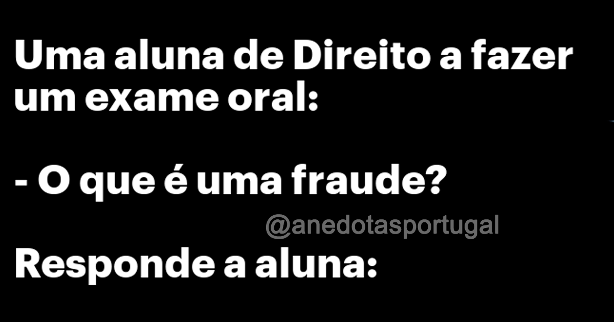 O que é uma fraude? O que é uma fraude?