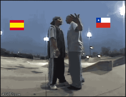 Memes de Internet: españa vs chile. chile piña y patada a ...