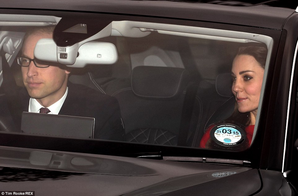 Kate Middleton and Prince William attends Buckingham Palace Christmas lunch