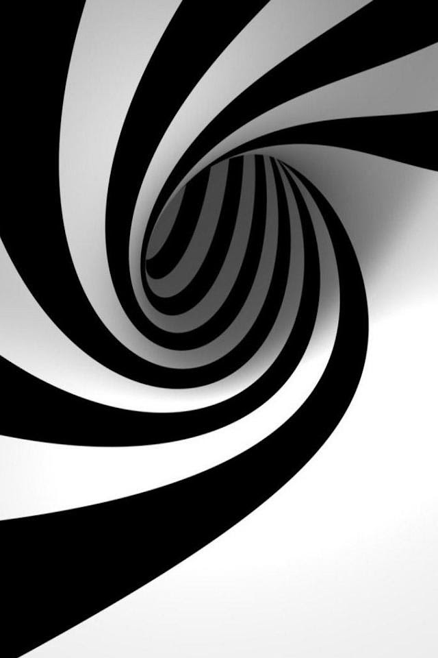   3D Black and White Hole   Galaxy Note HD Wallpaper