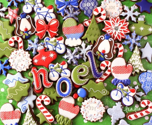 Decorated Christmas Sugar Cookies -- tutorial