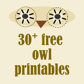 free owl printables