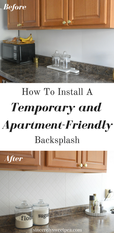 Sincerely, sweetpea: how to install a temporary and apartment ...