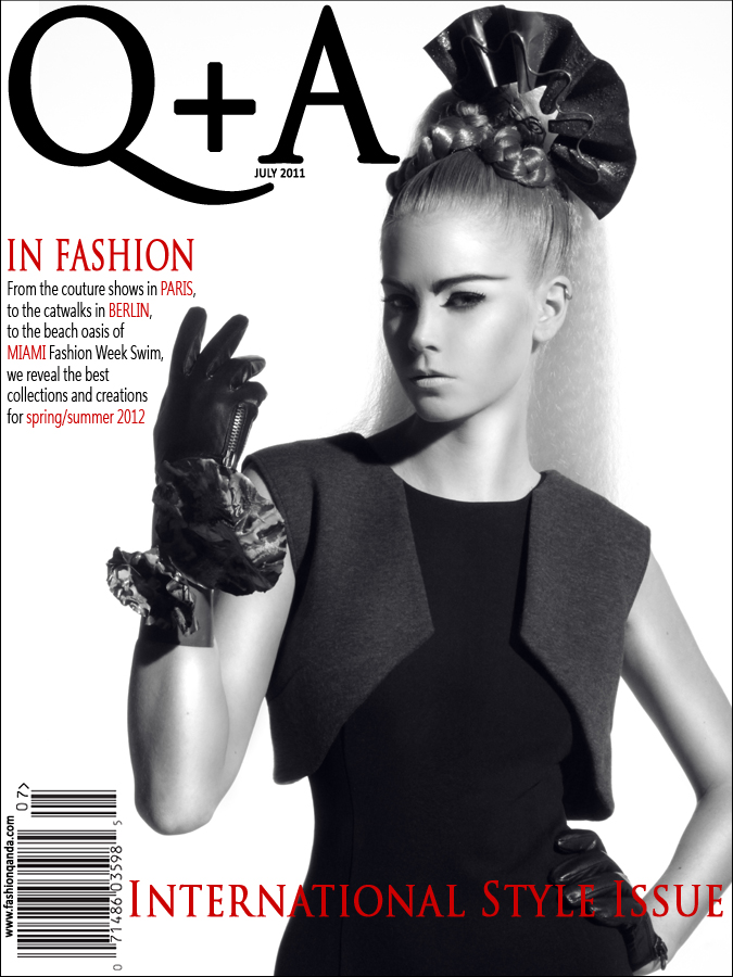 SAILEY WILLIAMS MEDIA FASHION Q+A MAGAZINE JULY ISSUE & COVER