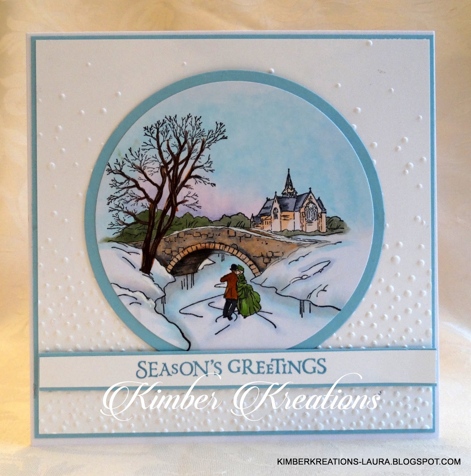 Kimber Kreations Cambridge Carols, Christmas card.