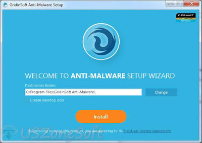 Gridinsoft Anti-Malware Gridinsoft Anti-Malware setup screen