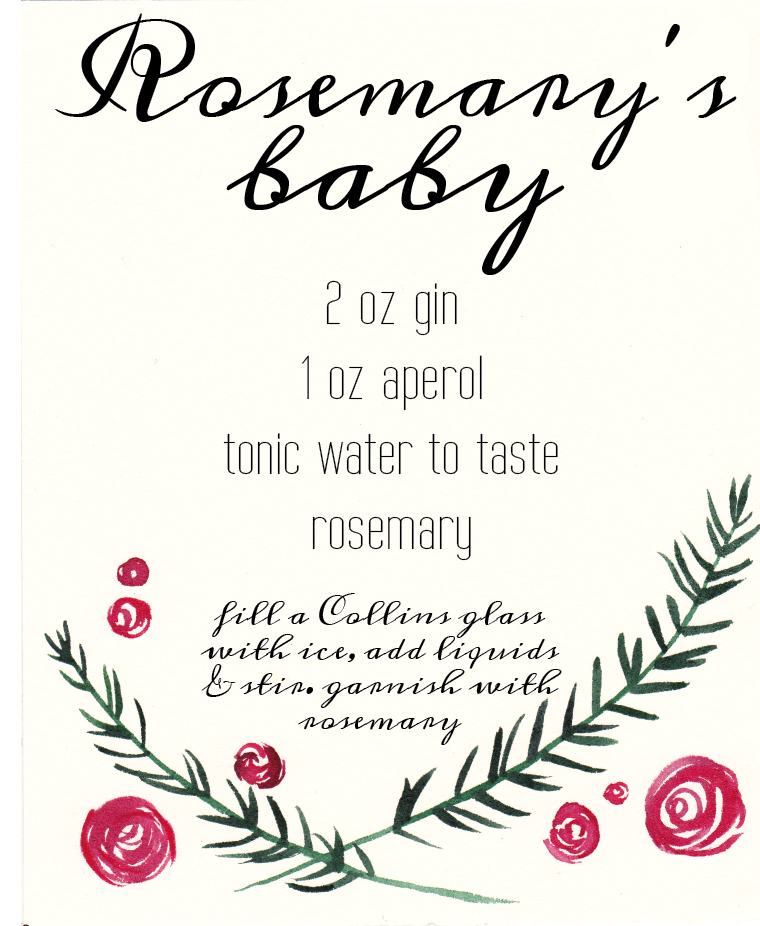 twentysomethings COCKTAIL ROSEMARY'S BABY