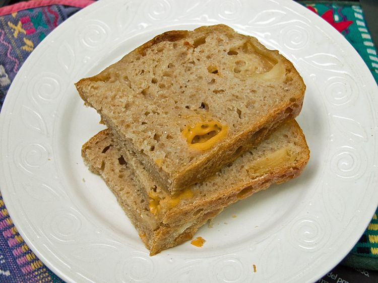 Cooking Weekends No Knead Beer Bread with Roasted Garlic and Cheese