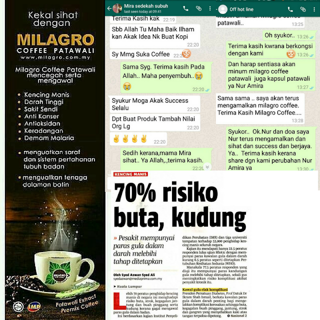 MILAGRO COFFEE MINUMAN KESIHATAN BERASASKAN HERBA PATAWALI