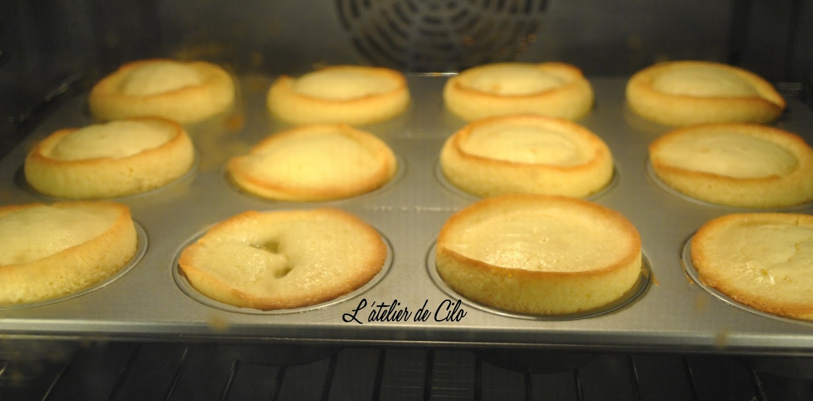 L'atelier de Cilo Muffins à la compote de Rhubarbe/Banane/Cannelle