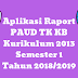 Aplikasi Raport PAUD TK KB Kurikulum 2013 Semester 1 Tahun 2018/2019 - Ruang Lingkup Guru