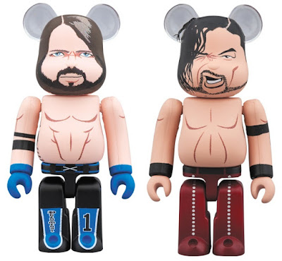 WWE AJ Styles vs Shinsuke Nakamura 100% Be@rbrick Figures by Medicom Toy