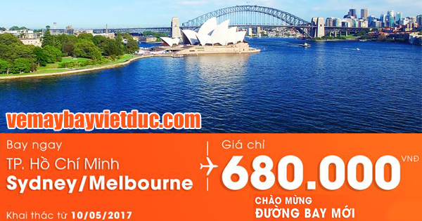 chào mừng đường bay mới đi Úc Jetstar khuyến mãi vé chỉ từ 680.000 đồng