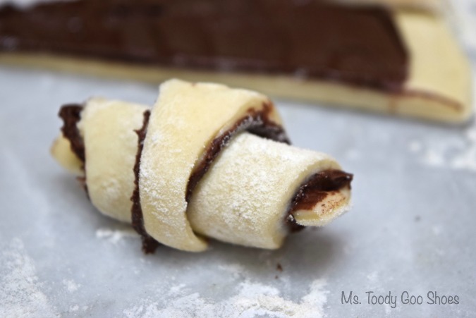 Rugelach Two Ways: Fig-Walnut, and Chocolate  -- Ms Toody Goo Shoes