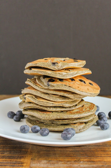 Blueberry Buckwheat Pancakes | The Chef Next Door
