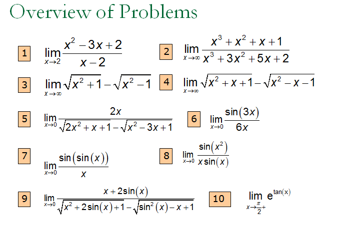 Solved Problems on Limits and Continuity,