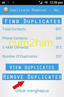 Cara Menghapus Duplikat Kontak Android dengan Duplicate Contact Manager