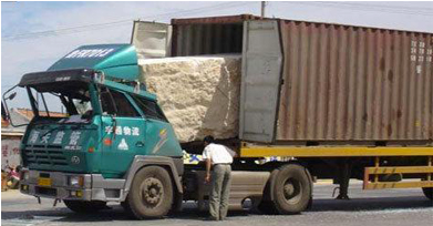Chinese Semi Truck crushed inward by own payload of quartz rock destroyed smashed stupid accident Chinese Semi Truck crushed inward by own payload of quartz rock destroyed smashed stupid accident