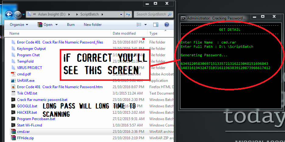 Cara membobol password rar dengan cmd password Cara membobol password rar dengan cmd password