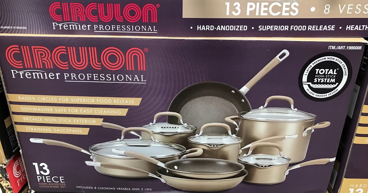 Circulon 13pc Hard Anodized Cookware Set Costco Weekender