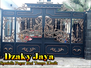 Pagar-Besi-Tempa-Mewah-Klasik-01 pagar besi tempa lipat, pagar besi tempa modern, pagar besi tempa minimalis modern, pagar besi tempa model baru, ornamen pagar tempa, pagar pintu tempa, harga pagar besi tempa per meter