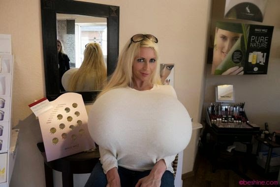 Beshine Big Fake Tits - BuzzCanada: Meet Woman With World's biggest fake boobs 'bra size 32Z'
