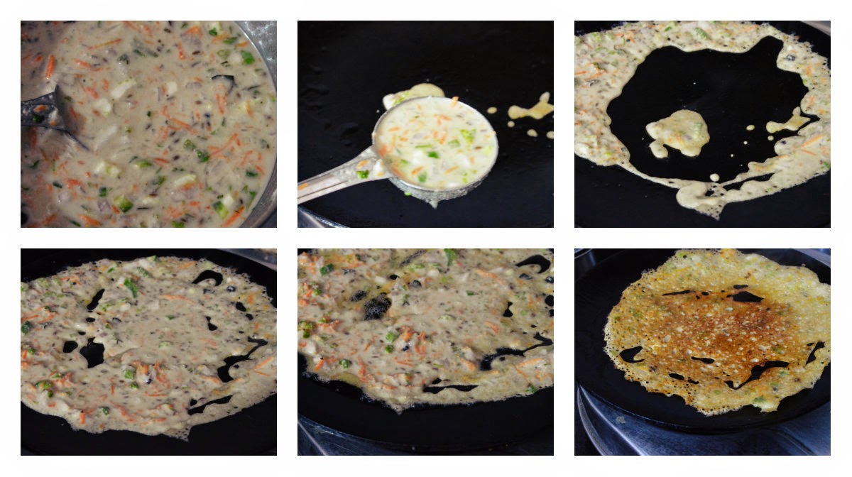 Upala Thinai godhumai rava dosa (No Onion recipe)/Navane Godhi Rava dose