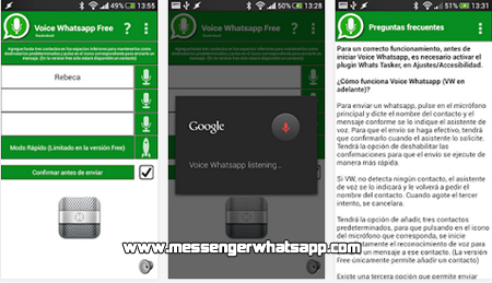 Escucha tus mensajes de WhatsApp con Voice Whatsapp free