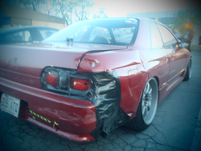 Smashed Nissan Skyline Rear end Drifting