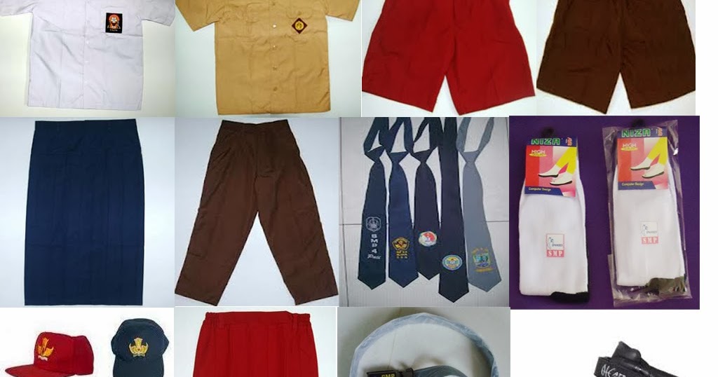 Jual 1 Set Baju  Seragam  Sekolah  Murah Lengkap Konveksi 