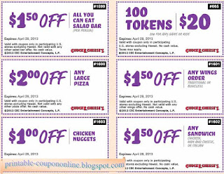 Free Printable Chuck E Cheese Coupons Free Printable Chuck E Cheese Coupons