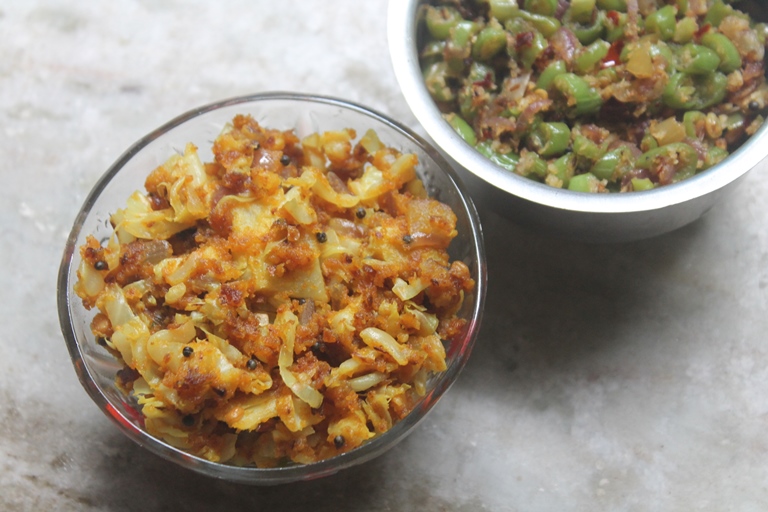Cabbage Besan Sabzi Recipe Cabbage Gram Flour Stir Fry Recipe Yummy