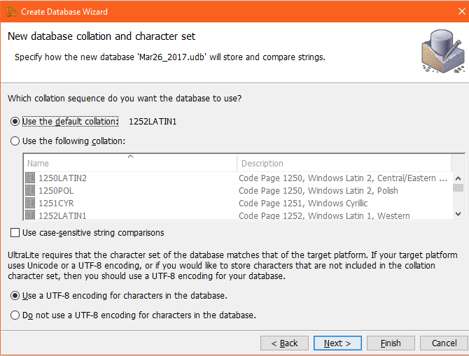 HodentekMSSS: Creating a database in Ultralite 17 using SQL Central