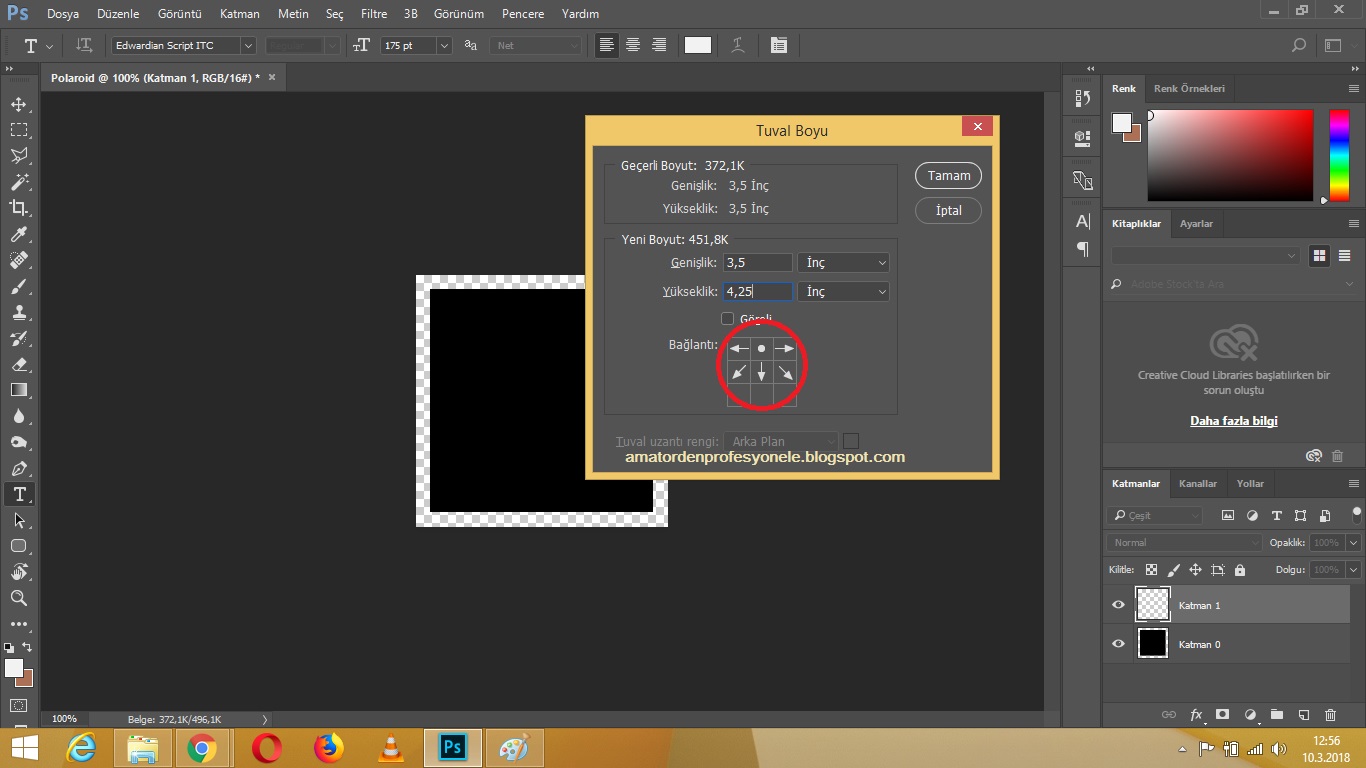 Photoshopta hızlı bir çerçeve nasıl yapılır Photoshopta hızlı bir çerçeve nasıl yapılır