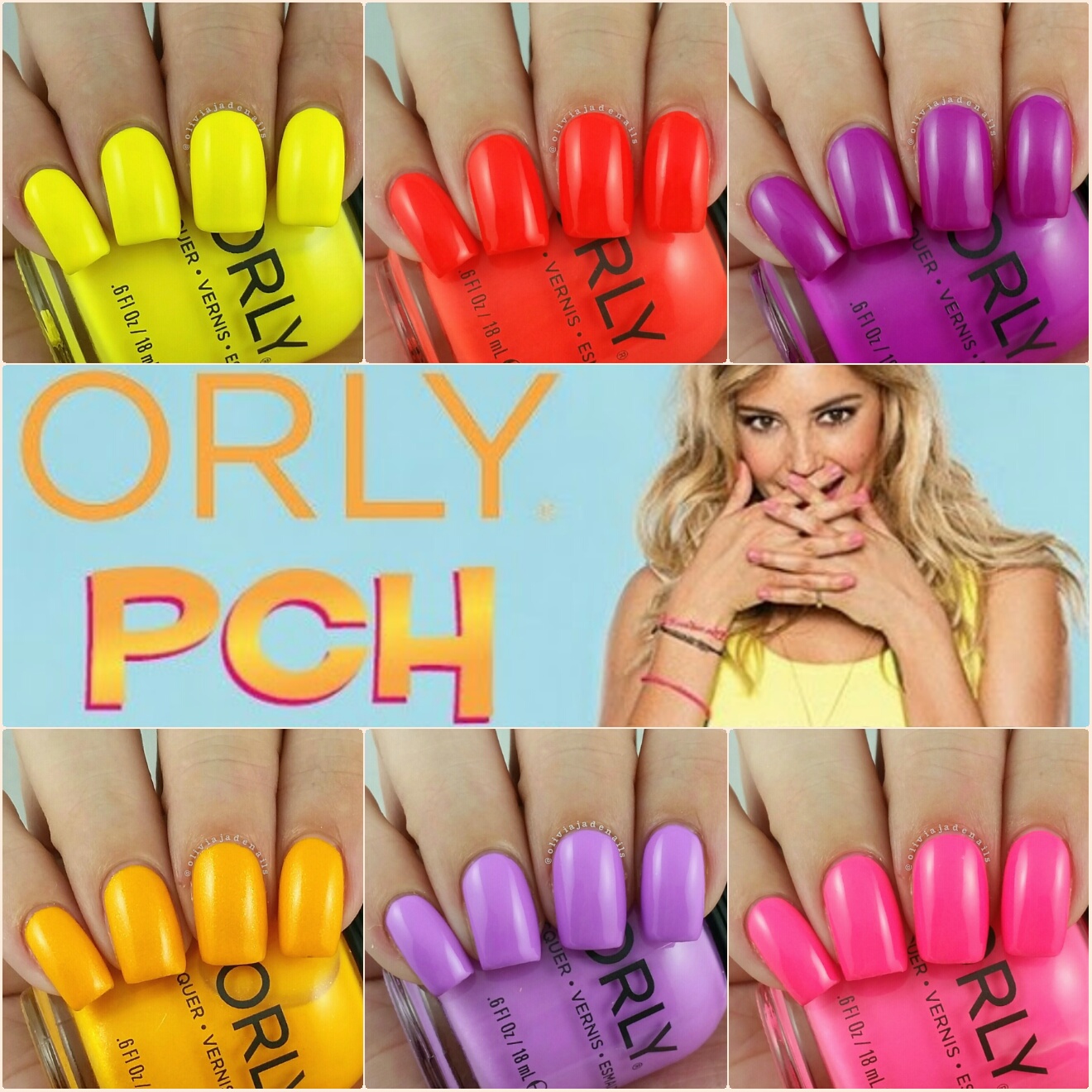 Amazon.com : Orly Nail Lacquer ELECTRIC ESCAPE SUMMER 2021 Full Set of 6  colors x .6oz/18ml each : Beauty & Personal Care
