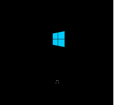 Tampilan awal Booting Windows 8 yang sudah ter-install saat pertamakali berjalan