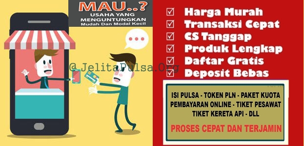 Jelita Reload Bisnis Agen Pulsa Elektrik Online Termurah