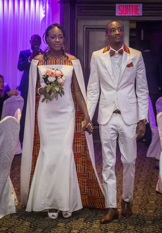 vestidos de noiva com capulana