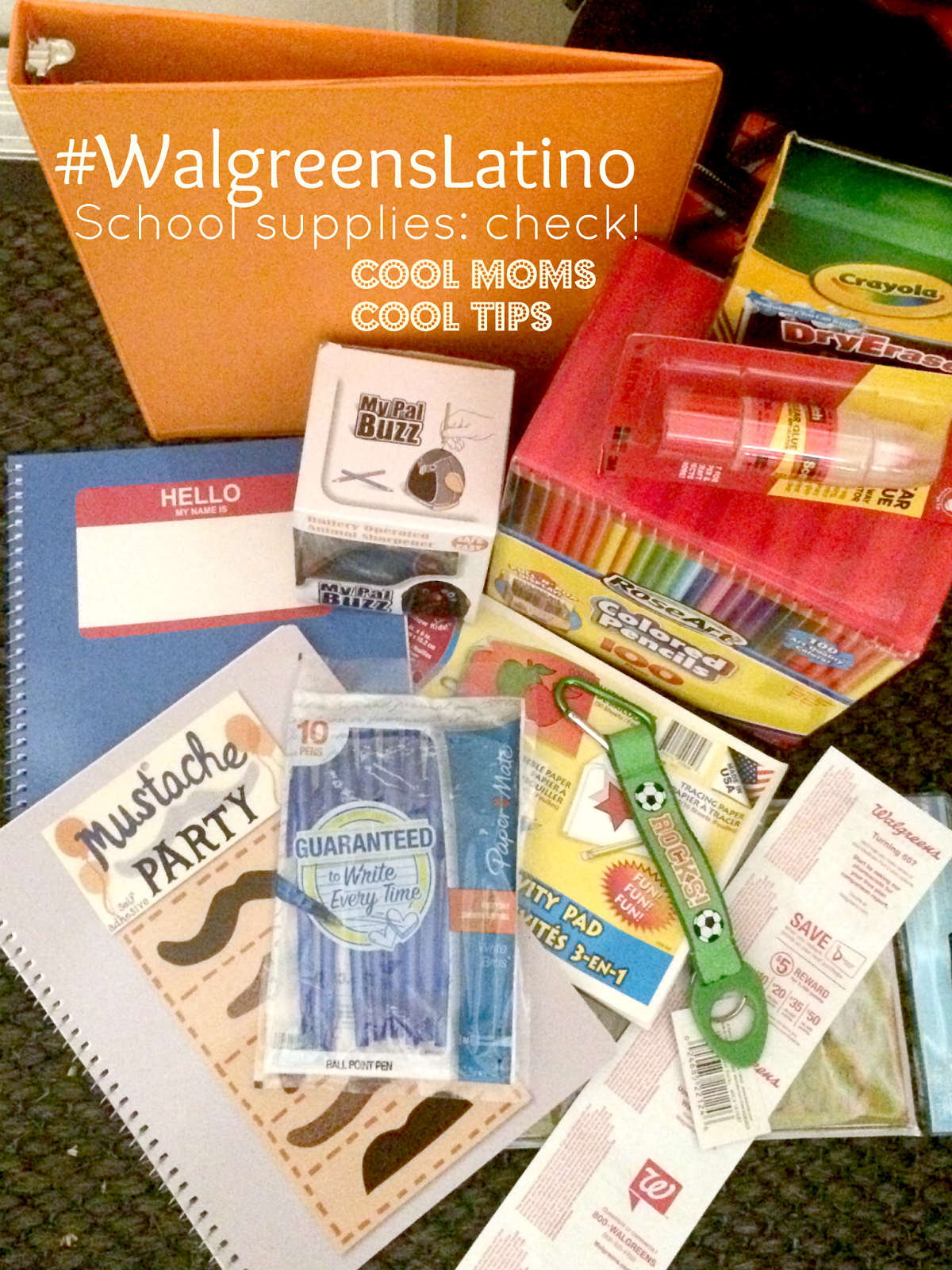cool moms cool tips #walgreenslatino #shop #cbias #school supplies rad