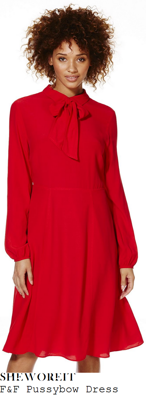f&f red dress