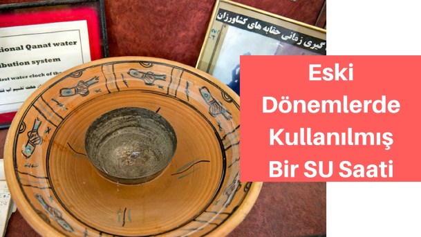 Eski bir su saati örneği Eski bir su saati örneği