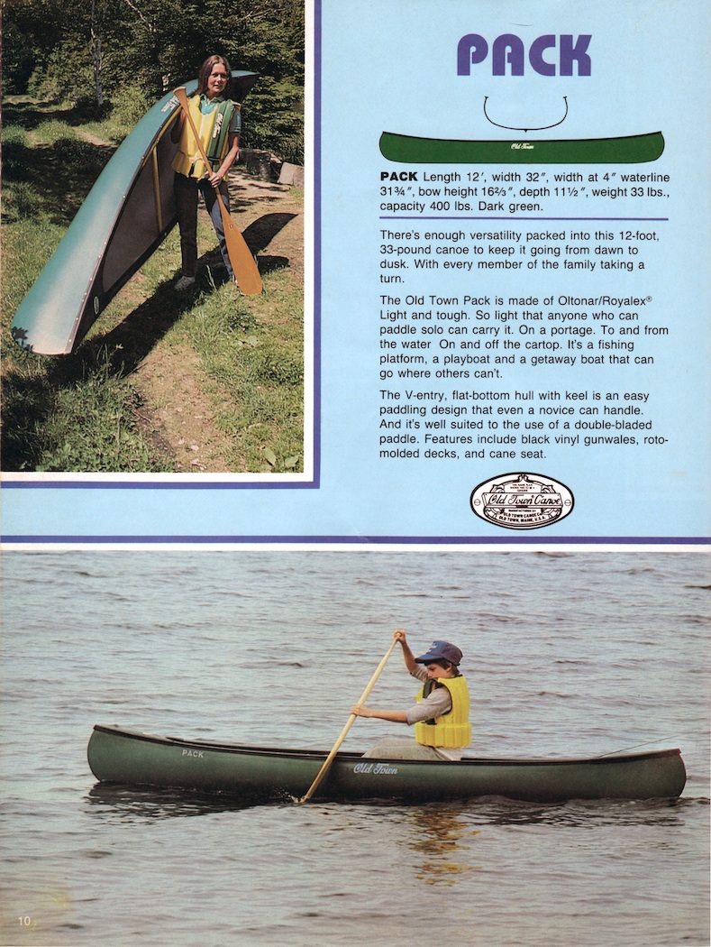 A drifting cowboy 12' Pack & 14' Hunter Discontinued Old Town Canoes